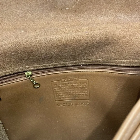 Coach vintage English tan leather reissue Willis bag 0 9927 - Picture 7 of 14